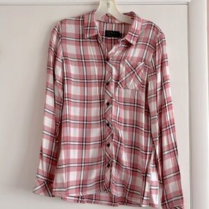 Ci Sono Plaid Collection Button Up Plaid Shirt